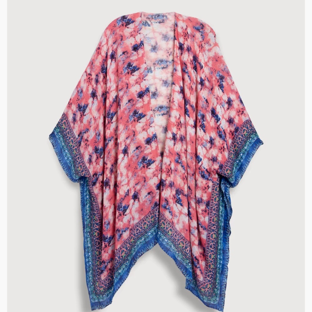 SAACHI Pink and Blue Swim Coverup - Picture 3 of 3